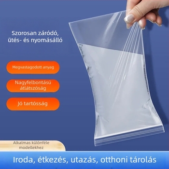 Átlátszó vízálló tasak mobiltelefonhoz, porvédett, önzáró, érintőképernyővédelmet nyújtó, egyalkalmas esőálló záró taska (Leehan • Yiwu • Anyag: Új anyag • Zárás hossza: 1–1,5 cm)