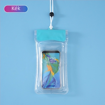 Érintőképernyő-kompatibilis vízálló telefontáska kültéri kerékpározáshoz, átlátszó, tartóval, PVC, minimalist stílus