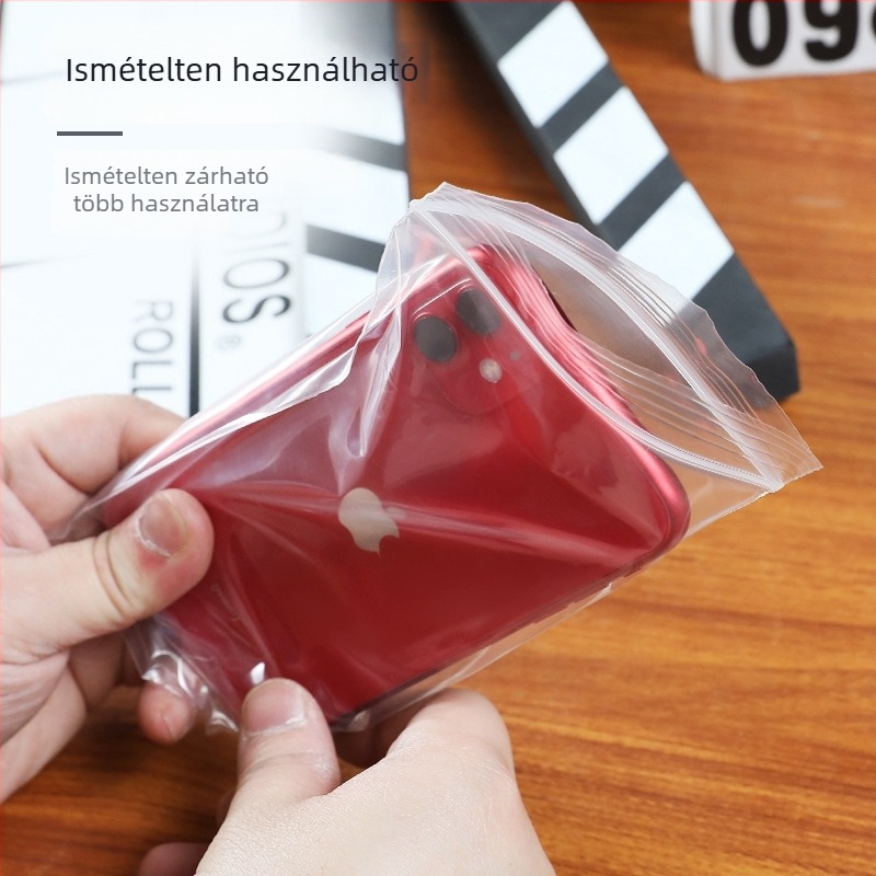 Érintőképernyős védőtasak mobiltelefonhoz, átlátszó vízálló önzáró tasak (Anyag: PE; Márka: Guan Heng; Használat: mobiltelefon tokkal való csomagolás; Zárási hossz: 1,5 cm; Licenc: Hebei XK16-204-00649)