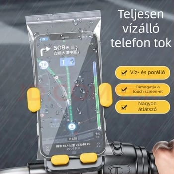 Erősített záródású zacskó mobiltelefonhoz – víz- és porálló, érintőképernyő-kompatibilis PE, záró hossz 1–1,5 cm