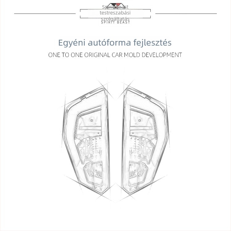KTM390DUKE fényszóróvédő fólia – HD átlátszó matrica, Spirit Beast márka, kompatibil KTM390DUKE