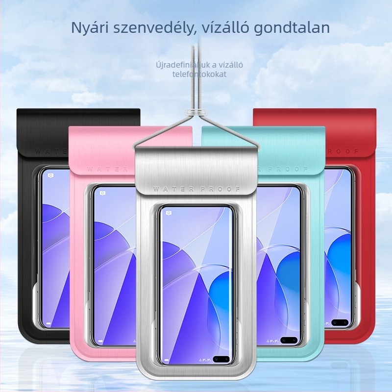 Vízálló telefontok érintőképernyővel, 7,2 hüvelykes univerzális méret, úszáshoz, búvárkodáshoz és szabadidős tevékenységekhez