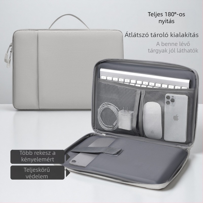 14 hüvelykes laptop tok Oxford anyagból, ultrakönnyű, ütésálló védelem, Apple és Huawei 13,3 hüvelykes notebookokhoz