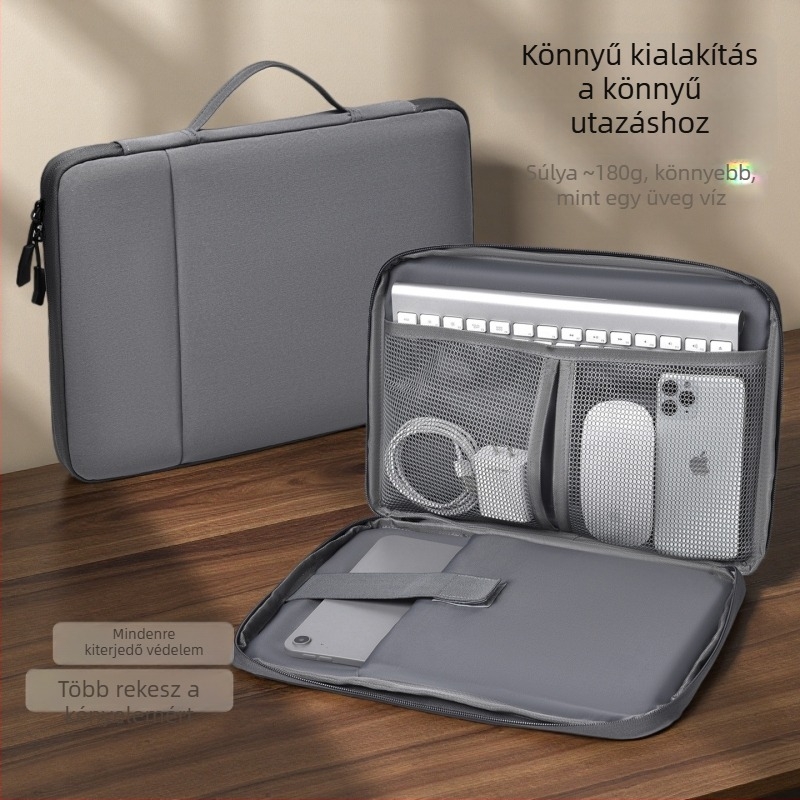 14 hüvelykes laptop tok Oxford anyagból, ultrakönnyű, ütésálló védelem, Apple és Huawei 13,3 hüvelykes notebookokhoz