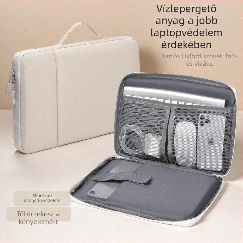 14 hüvelykes laptop tok Oxford anyagból, ultrakönnyű, ütésálló védelem, Apple és Huawei 13,3 hüvelykes notebookokhoz