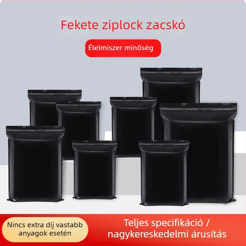 PE magánéletvédelmi zárható tasak – fényblokkoló, záródó műanyag csomagolás ajándékokhoz, ékszerekhez, ruházathoz és telefon kiegészítőkhöz