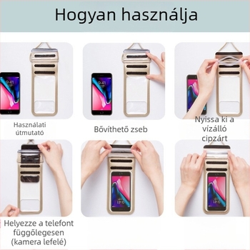 TPU vízálló telefon tok érintőképernyővel, testreszabható logóval, vízálló anyag külső használatra