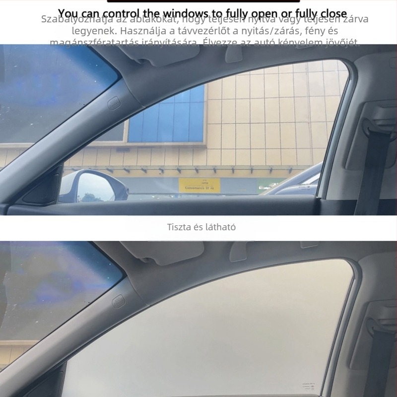 Automatikus dimmelő autóablak fólia – privát szféra, állítható árnyalat; Sorozat PDLCA, Márka Double Subject, Univerzális kompatibilitás, Csomagolás karton, Testreszabható: Igen