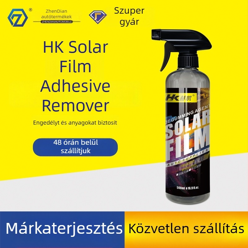 Autóüveg habos tisztító ragasztómaradványok eltávolítására; fő összetevők: deionizált víz, felületaktív anyagok, cellosolve, aktív összetevők; 3 év garancia; QB/T 4525-2013 szabvány; magáncímke elérhető