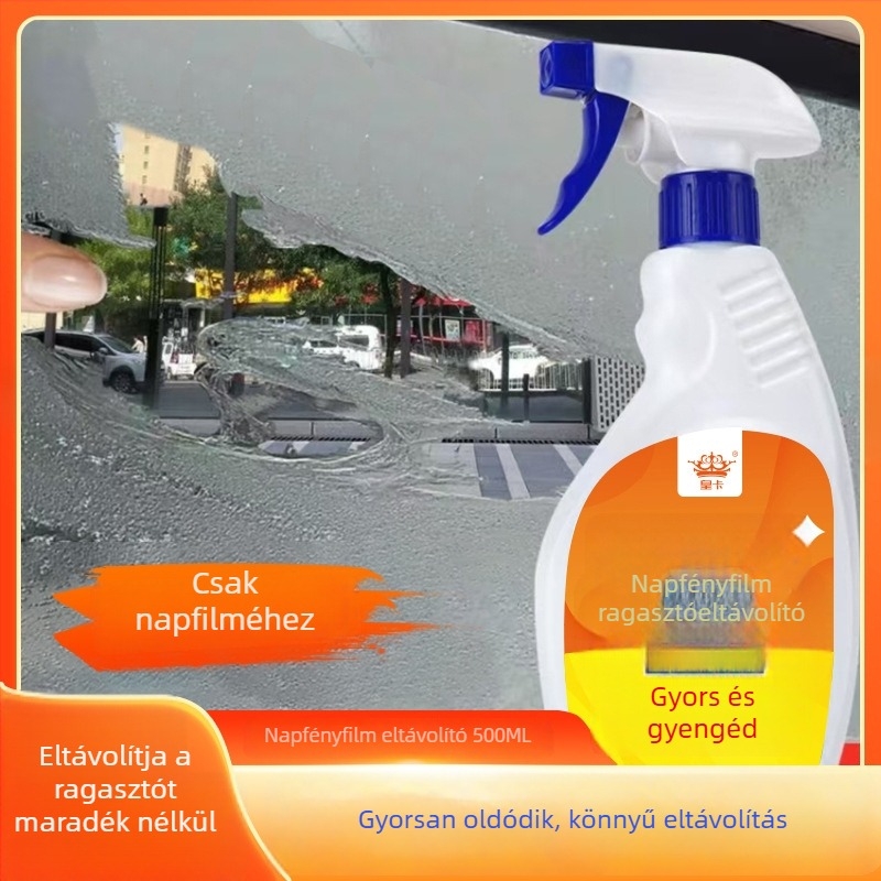 Autóbevonó fólia ragasztóoldó – eltávolítja a ragasztómaradványokat dupla oldalú ragasztóból és matricákból; Shield King, folyékony, pH 7, fő összetevők: ragasztóoldó