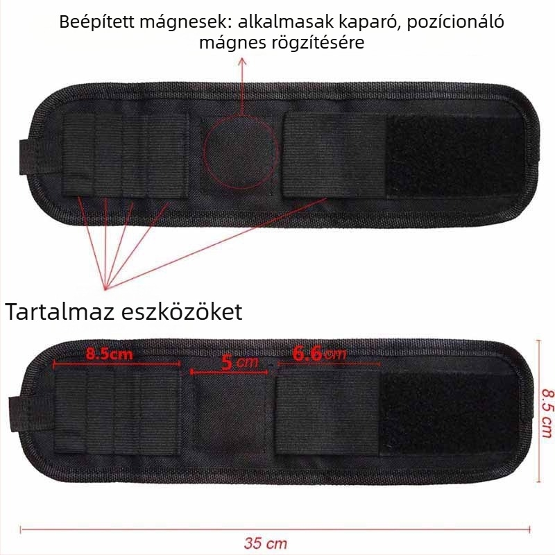 Autóvinil fóliázó készlet mágneses csuklópánttal és kaparóval – Oxford anyag, TACARO