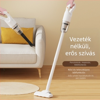 Kézi vezeték nélküli porszívó mopval — kompakt, erős szívás 4100–5000 Pa, beépített akkumulátor 1001–1600 mAh, üzemidő 0–1 óra, USB töltés, porgyűjtő tartály