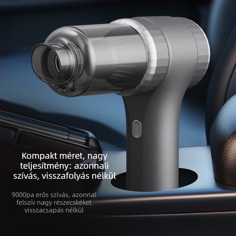 Vezeték nélküli autó porszívó – kompakt, újratölthető, 6,4 V, 60 W, szívóerő 5500 Pa