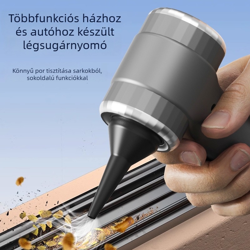 Vezeték nélküli autó porszívó – kompakt, újratölthető, 6,4 V, 60 W, szívóerő 5500 Pa