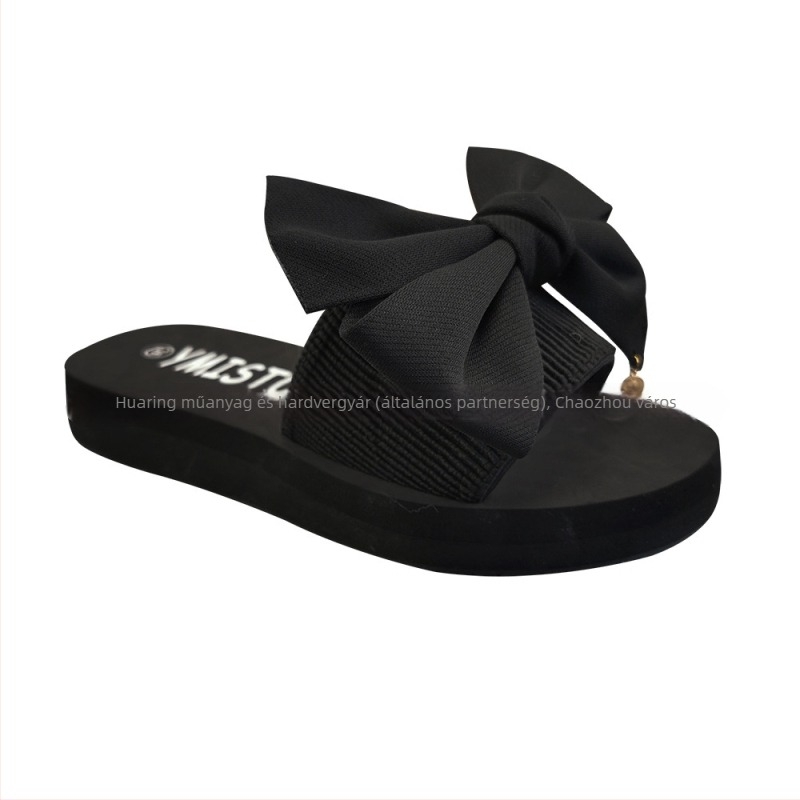 Thong szandál klínnel, EVA felsőrész, gumírozott talp, 3–5 cm sarokmagasság, csúszásmentes