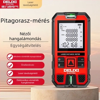 Delixi lézeres távolságmérő – kézi infravörös távolságmérő digitális kijelzővel