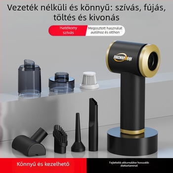 Hordozható vezeték nélküli kézi porszívó – 5500Pa szívóerő, 65W, 7.4V, három az egyben, állatszőr eltávolítása