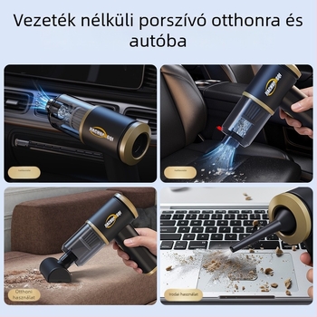 Hordozható vezeték nélküli kézi porszívó – 5500Pa szívóerő, 65W, 7.4V, három az egyben, állatszőr eltávolítása