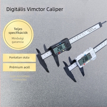 Precise digitális tolómérő, magas pontosság, 0–150 mm tartomány, nagy kijelző