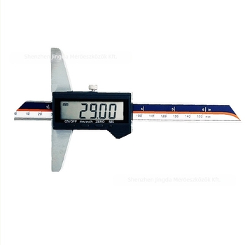 Jingda Digitális Mélységmérő 0-200 mm, felbontás 0,01 mm, Digitális kijelző, 4Cr13 rozsdamentes acél