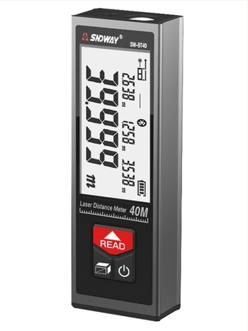 Sw-bt60 Mini okos kézi lézeres távolságmérő infravörös, nagy pontosságú elektronikus vonalzó Bluetooth alkalmazással