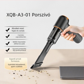Kézi autós porszívó vezeték nélküli töltéssel, 6000 Pa szívás, 60 W, 7,4 V, 4000 mAh akkumulátor