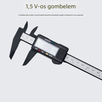 Elektronikus digitális tolómérő ékszerekhez és jadekőhöz, műanyag vernier tolómérő, nagy precizitású mérőeszköz