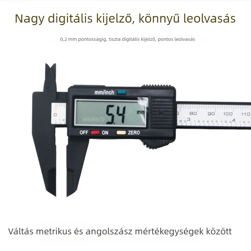 Elektronikus digitális tolómérő ékszerekhez és jadekőhöz, műanyag vernier tolómérő, nagy precizitású mérőeszköz
