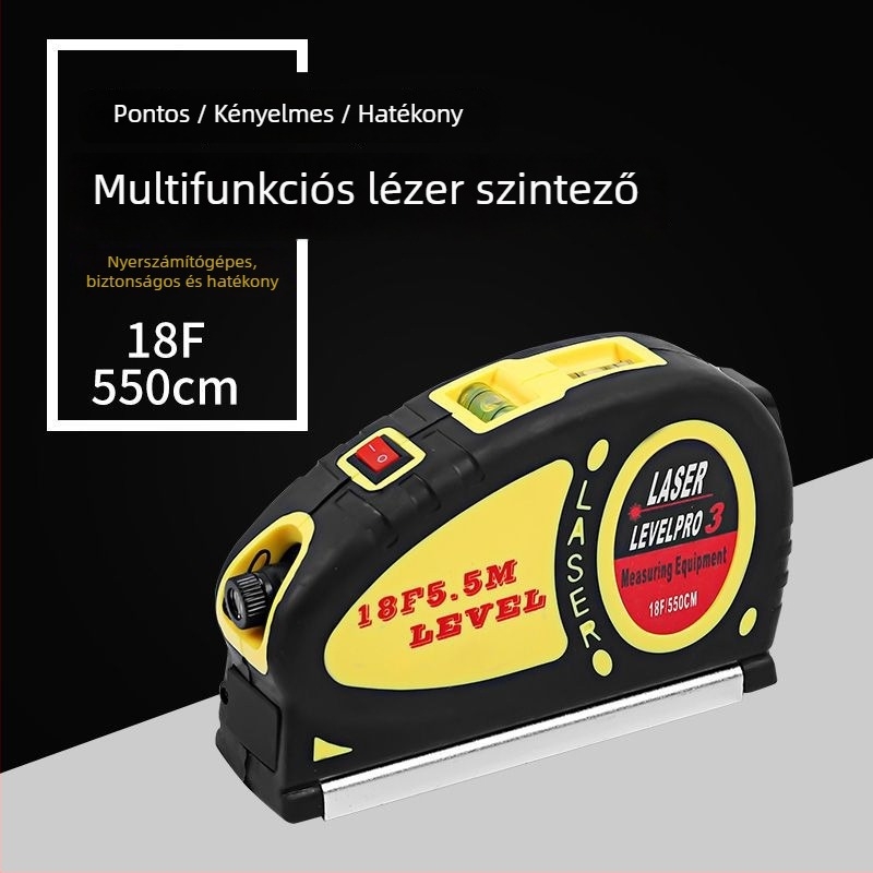 Többfunkciós lézeres távolságmérő digitális kijelzővel – magas pontosságú elektronikus mérőeszköz