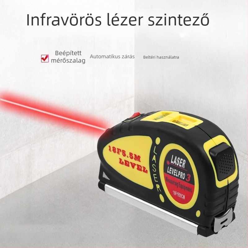 Többfunkciós lézeres távolságmérő digitális kijelzővel – magas pontosságú elektronikus mérőeszköz