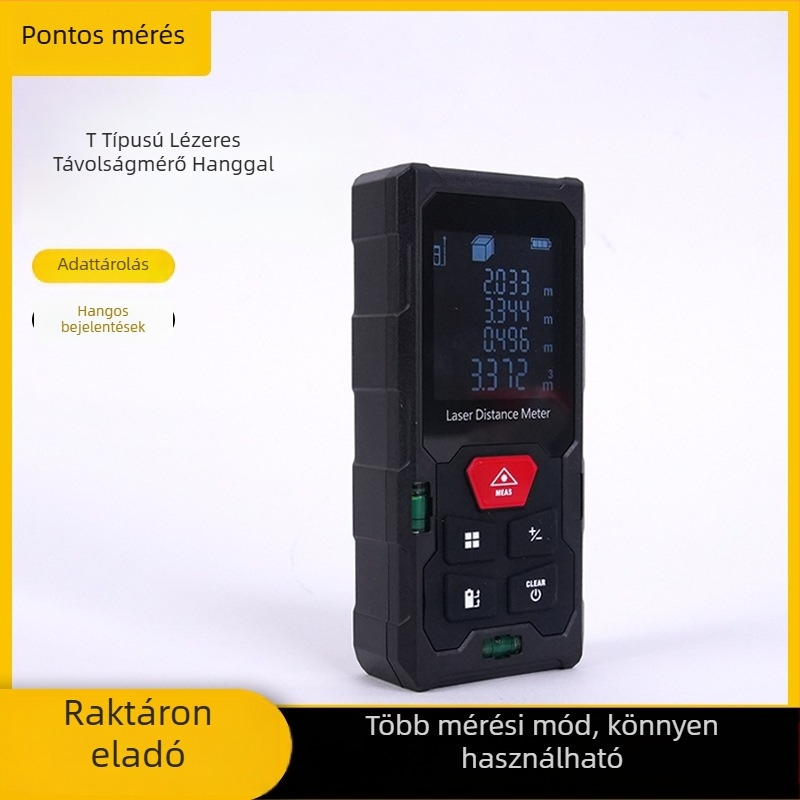 Kézi lézer távolságmérő beltéri és kültéri mérésekhez