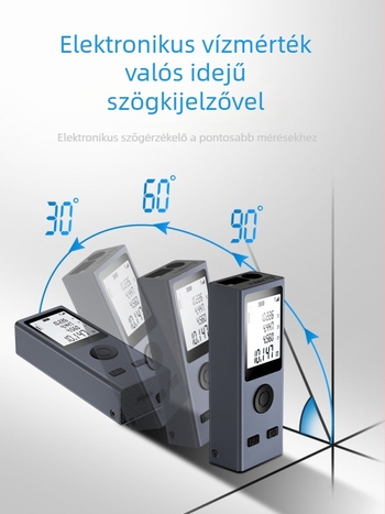 Kézi lézeres távolságmérő infravörös mérés, elektronikus vonalzó, magas precizitású, kompakt NKL01