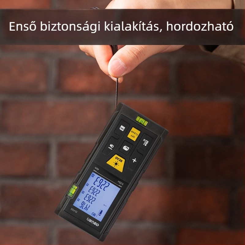 Deli lézer távolságmérő, 50–120 m, kézi, infravörös, nagy pontosságú elektronikus vonalzó