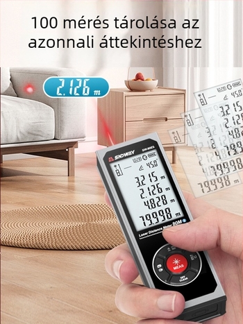 Shendawei mini Bluetooth lézeres távolságmérő, kézben tartható infravörös mérő- vonalzó, elektronikus mérőeszköz helyiségek méréséhez, nagy precizitás