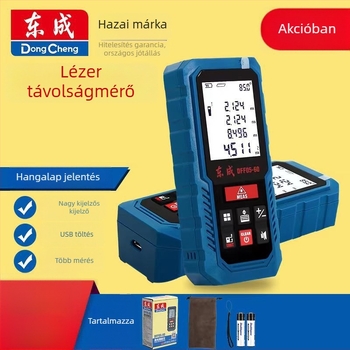 Lézeres távolságmérő 40/60/80 m, infravörös mérés, magas pontosságú elektronikus mérőeszköz helyiségek méréséhez