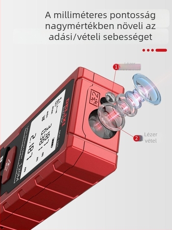 Delixi lézeres távolságmérő — kézi infravörös mérőeszköz, digitális mérőeszköz helyiségek méréséhez