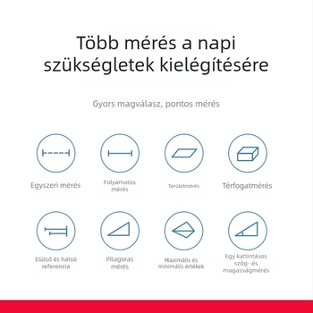Lézeres távolságmérő infravörös mérőeszközzel, elektronikus vonalzó, nagy pontosságú lézeres mérő