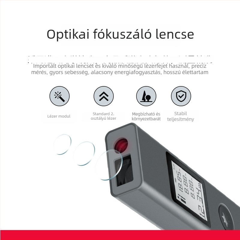 Lézeres távolságmérő infravörös mérőeszközzel, elektronikus vonalzó, nagy pontosságú lézeres mérő
