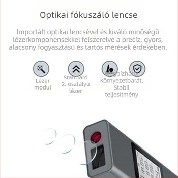 LS-P lézeres távolságmérő, kompakt infravörös digitális vonalzó a helyiségek méréséhez