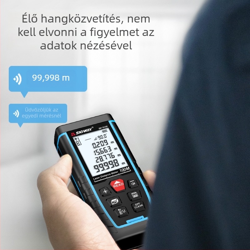 Shendawei lézeres távolságmérő — kiváló pontosságú, kézi digitális mérőeszköz a távolságokhoz