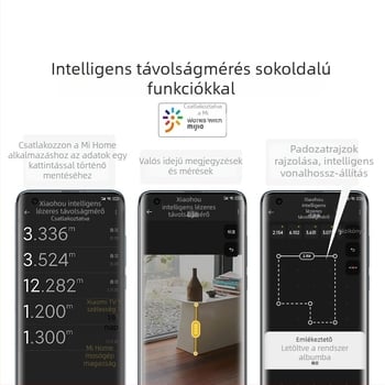 Little Monkey Tools lézeres távolságmérő, kompakt intelligens elektronikus mérőeszköz infravörös helyiségek méréséhez felújításokra