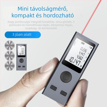 Kézi lézeres távolságmérő infravörös méréssel, digitális vonalzó, pontos helyiségek mérése, kompakt
