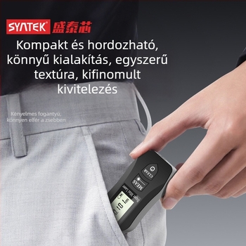 Syntek Mini Lézer Távolságmérő, Elektronikus Vonalzó, Infravörös Mérőeszköz, Kézben Tartva, Magas Pontosság