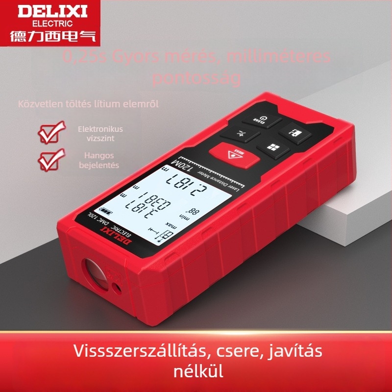 Xin miao lézeres távolságmérő, hordozható infravörös mérőeszköz, digitális vonalzó helyiségek méréséhez