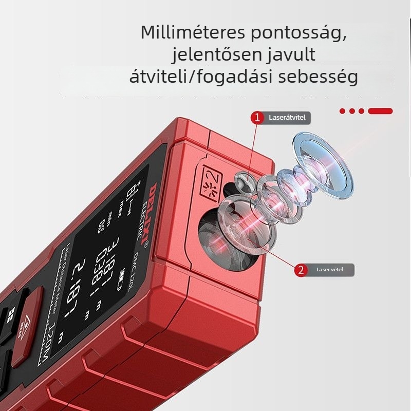 Xin miao lézeres távolságmérő, hordozható infravörös mérőeszköz, digitális vonalzó helyiségek méréséhez