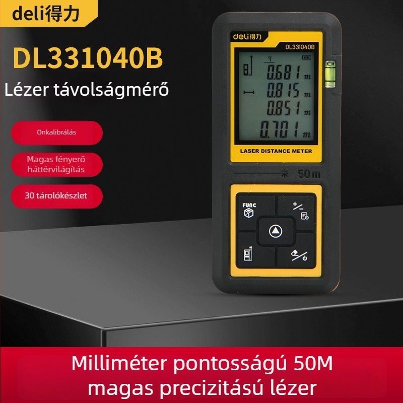 Kézben tartható lézeres távolságmérő, nagy precíziós digitális mérővonal és infravörös belső méréshez