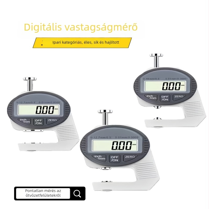 Mini vastagságmérő digitális kijelzővel, magas pontosságú elektronikus tolómérő, 0–10 mm
