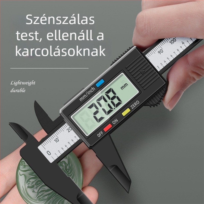 Magas precíziós kis digitális tolómérő ékszerekhez és háztartási használatra, rozsdamentes acél, 150 mm