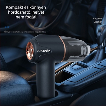 Kézi vezeték nélküli autóporporszívó, beépített 501–800 mAh-s akkumulátor, 60 W, szívóerő <10 kPa, porzsákos
