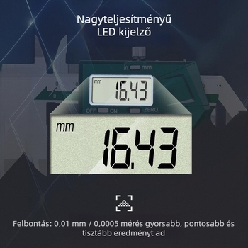 Insize ipari osztályú rozsdamentes acél digitális tolómérő 1108-200C, nagy pontosságú